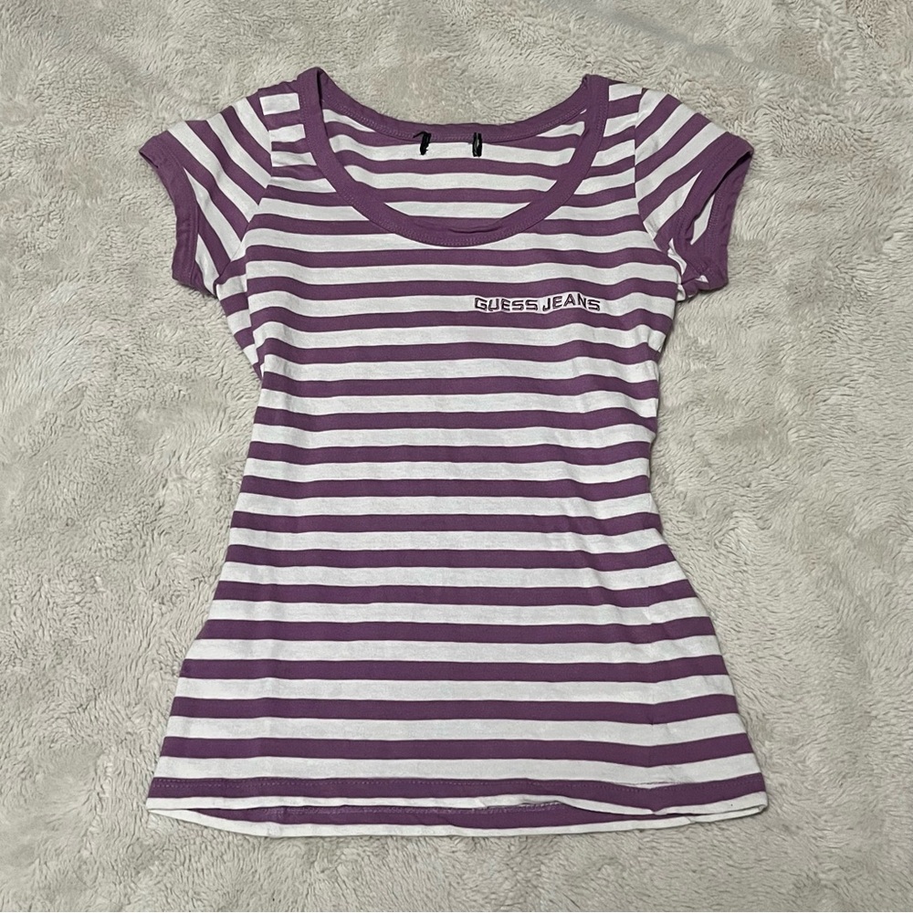 Guess Stripped Fitted Tee